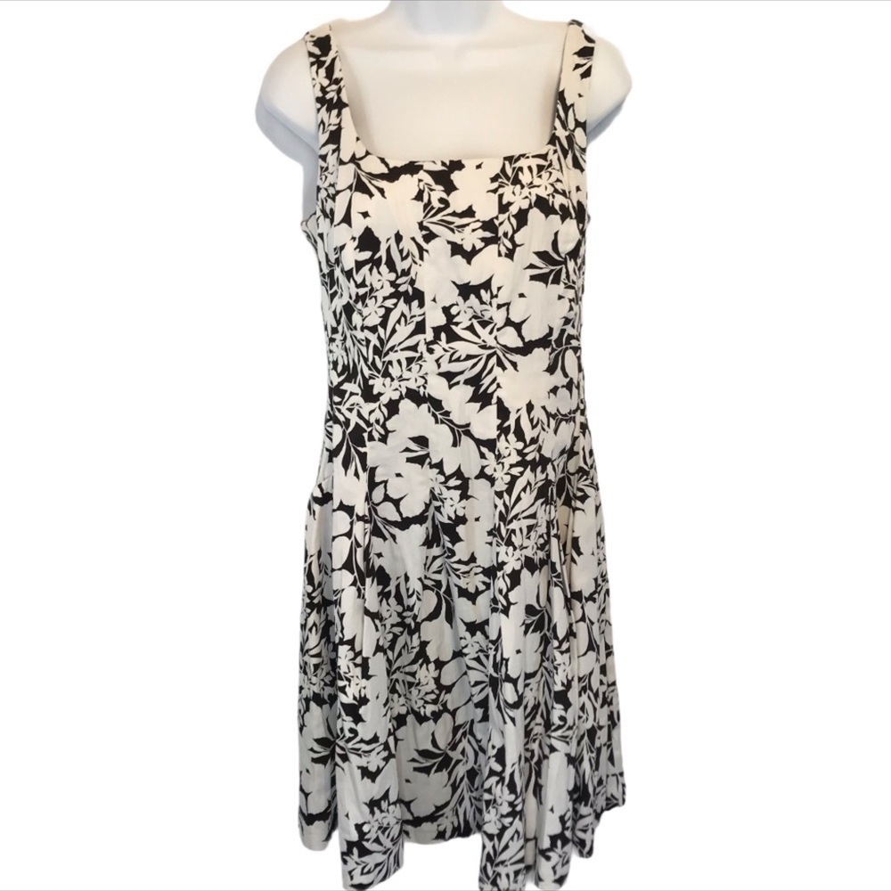 Ralph Lauren Dress Black & White floral